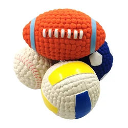 Pelota suave para perros - juguete dental de látex chirriante