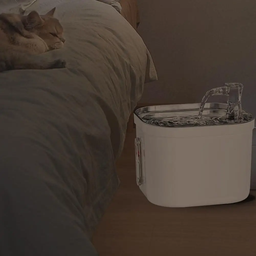 Boya de nivel de agua para mascotas, diseño silencioso, acero inoxidable, filtración multicapa, automática - imagen 2