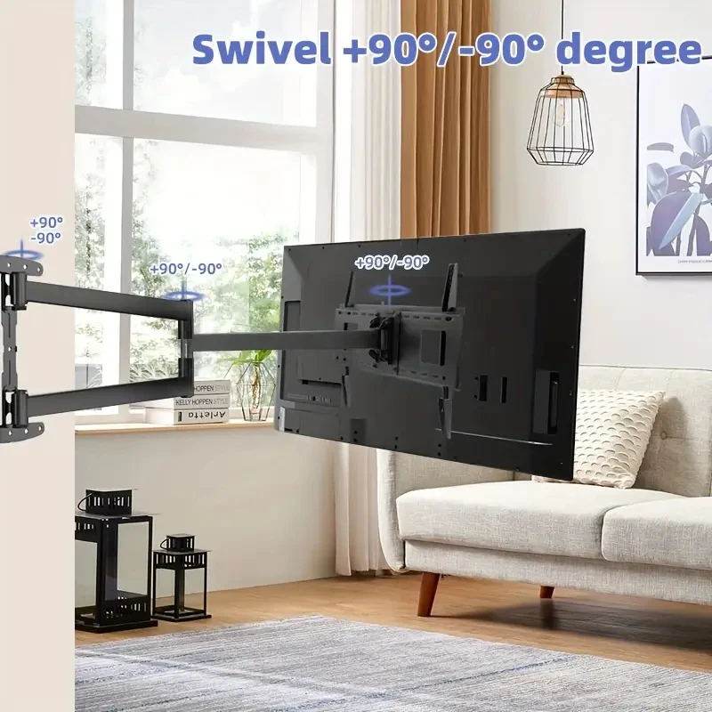 Soporte universal de montaje en pared para TV para la mayoría de los soportes de TV de plasma LED de 32-65 pulgadas hasta VESA 400x400 mm y capacidad de carga de 110 LBS - imagen 5