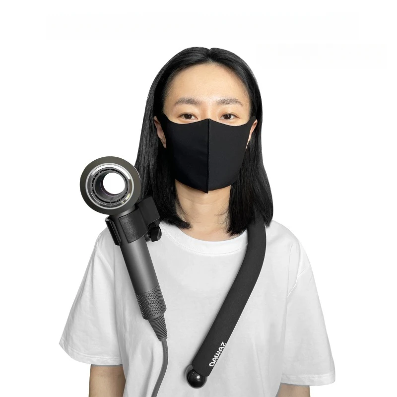 Soporte portátil para secador de pelo de cuello para mascotas, suministros de aseo para gatos, ángulo de dirección del viento ajustable, productos de limpieza para mascotas, accesorios - imagen 5