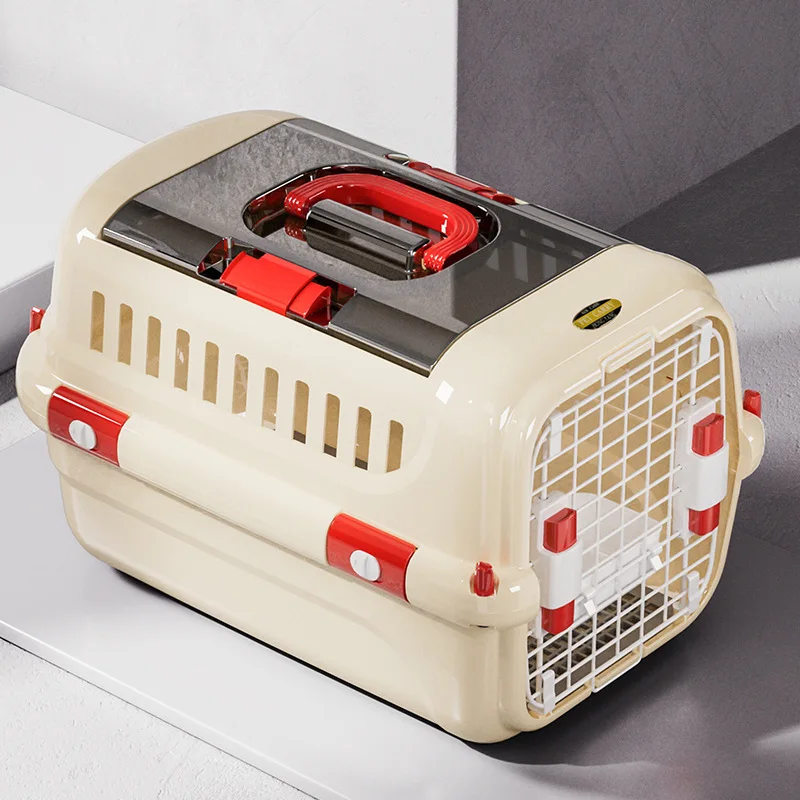 Transportín portátil ventilado para perros y gatos – Ideal en viajes