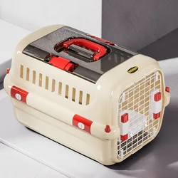Transportín portátil ventilado para perros y gatos – Ideal en viajes