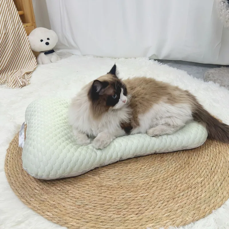 Nido de gato refrescante de verano, estera semice para las cuatro estaciones, cómodo colchón General para perros pequeños, muebles para mascotas, suministros de productos - imagen 2