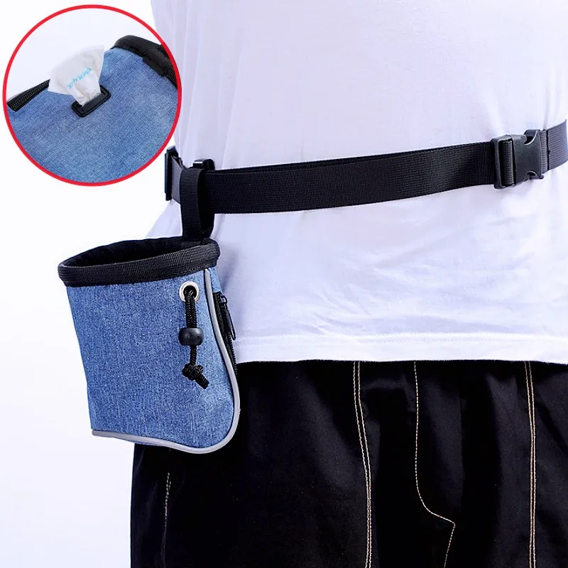 Dispensador de bolsas para excrementos de perros, bolsas de aperitivos para entrenamiento de perros, soporte para bolsas de excrementos, bolsas de comida de viaje para mascotas, accesorios para caminar para mascotas
