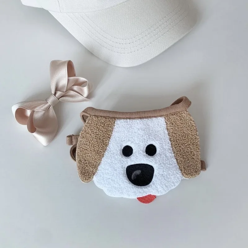 Babero bonito con bordado de oso para bebé, babero para perro, toalla para Saliva, Bichon, babero Hiromi de peluche, bufanda triangular para gato, bufanda para gato, toalla para Saliva para gato - imagen 5