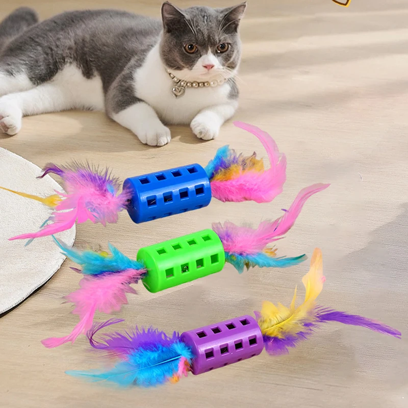 Cazador de Plumas con Campana para Gatos – Juguete Interactivo Sonoro - imagen 2