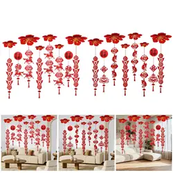 Colgante borla fieltro rojo Año Nuevo Chino del Caballo decoración