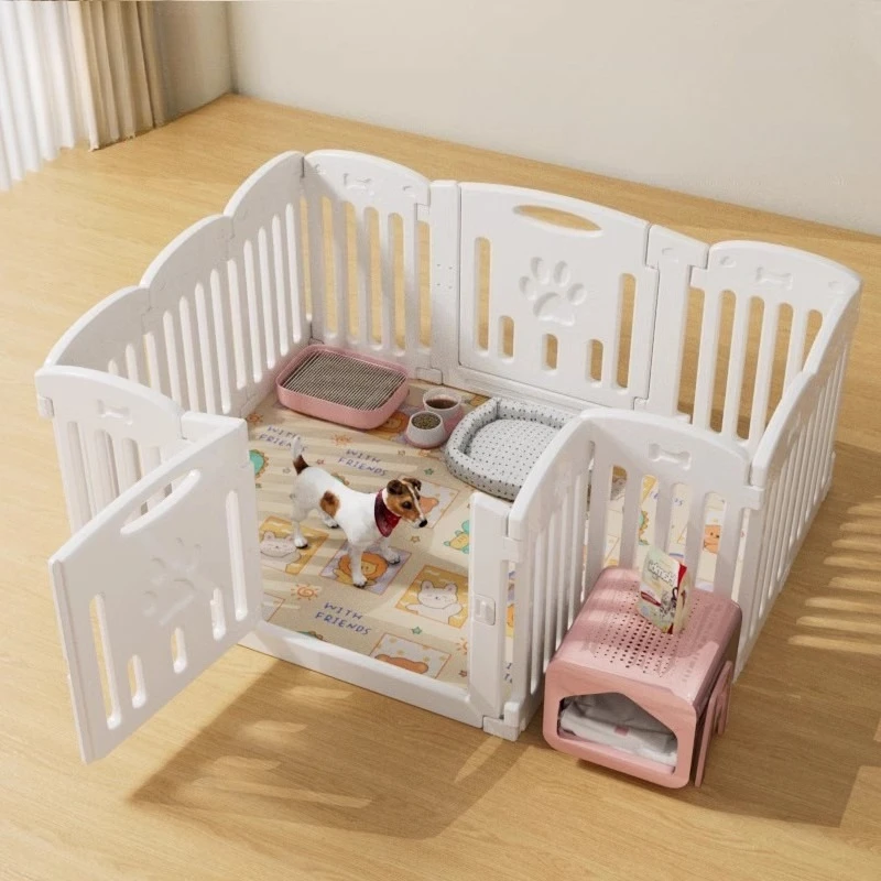 Valla interior para mascotas, accesorios para perros y cachorros, parque infantil para gatitos, gatos, perros, valla de seguridad rodeada para perros, cama para animales pequeños, suministros para mascotas
