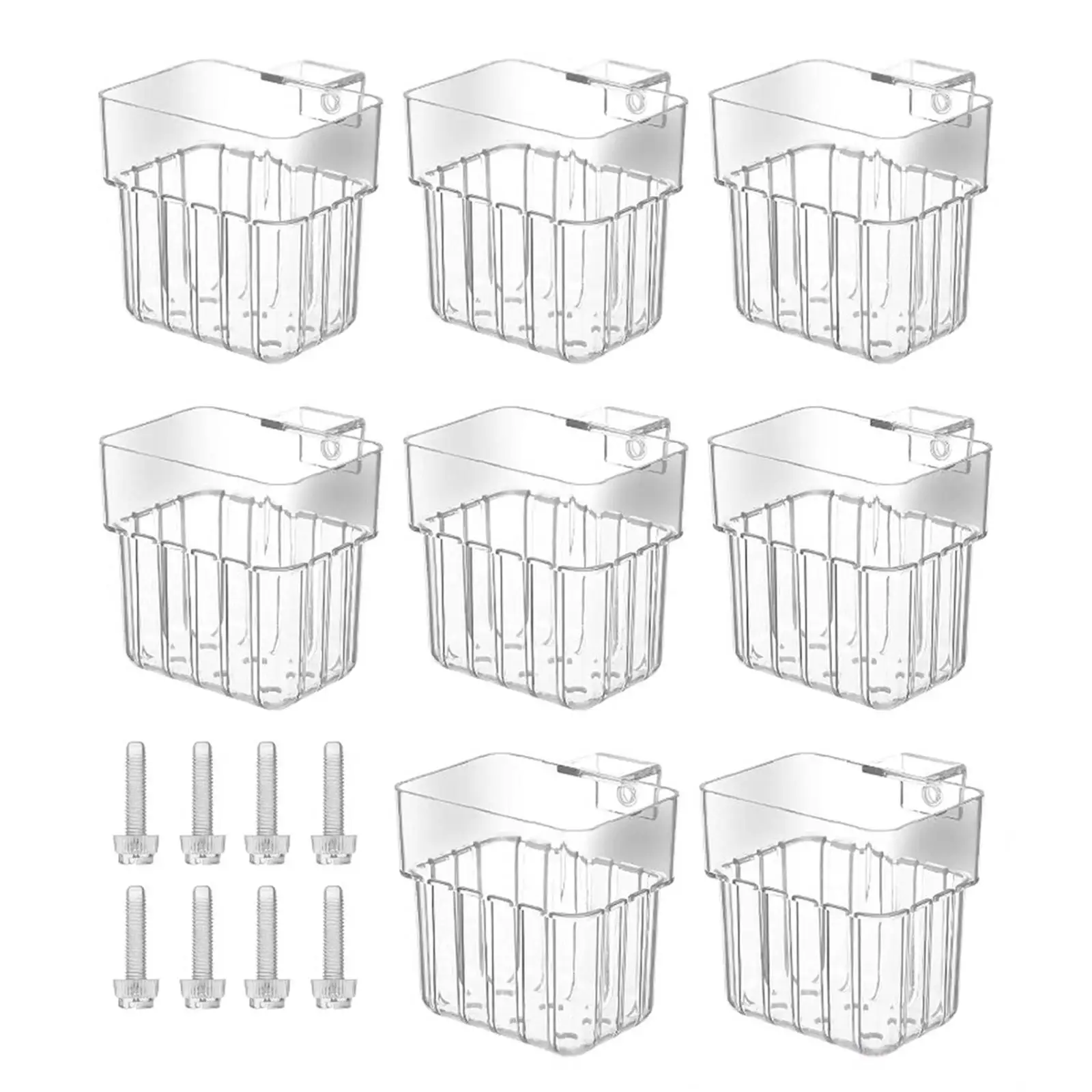 8Pcs Aquarium Plant Holder Decor Easy to Install Background Cultivation Hanging Accessories Glass Tank Planter Aquascaping