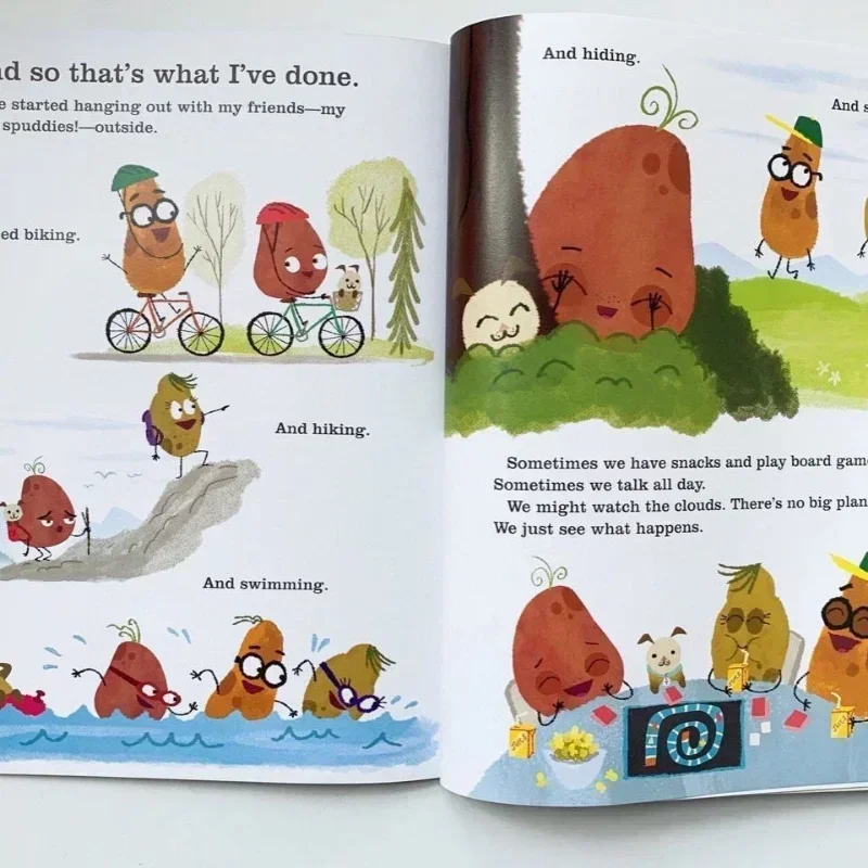 Nuevo 9 libros, galleta inteligente, semilla mala, buen huevo, sofá, patata, frijol fresco, libro de imágenes en inglés, libro de cuentos, educación de lectura para niños - imagen 5