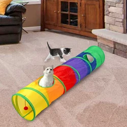 Túnel plegable para gatos – Juguete interactivo para gatitos