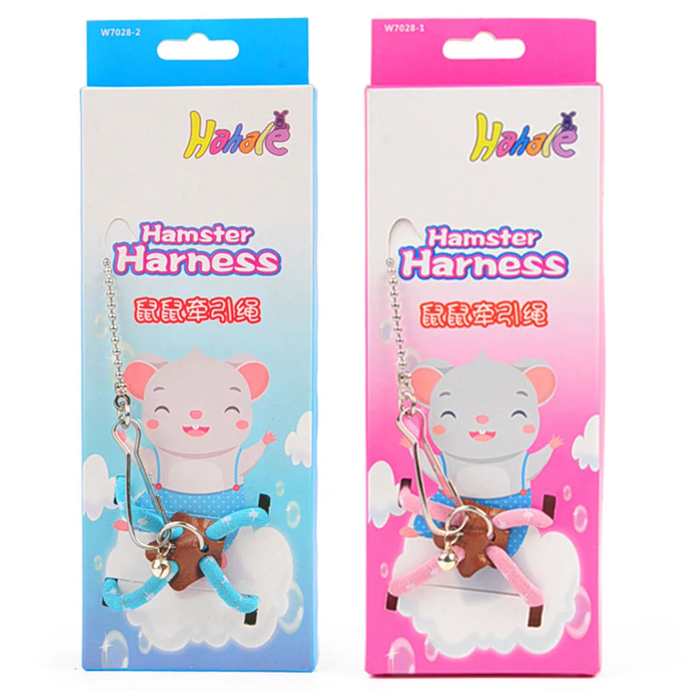 Correa para animal PEQUEÑO, conjunto suave ajustable, pájaro, ratón, hámster, hurón, correa de piel de cerdo, correa resistente a mordeduras, accesorios para conejillo de indias - imagen 5