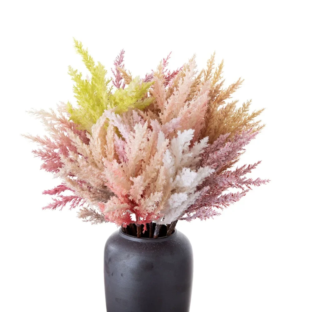 Astilbe Chinensis Artificial, plantas verdes, decoraciones de boda, simulación de flores, decoración de boda, 53cm - imagen 5