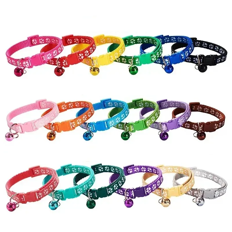 Anillo Universal para el cuello para perros y gatos, Teddy para perros pequeños y medianos, cuerda de remolque ajustable para mascotas, Collar con campana - imagen 2