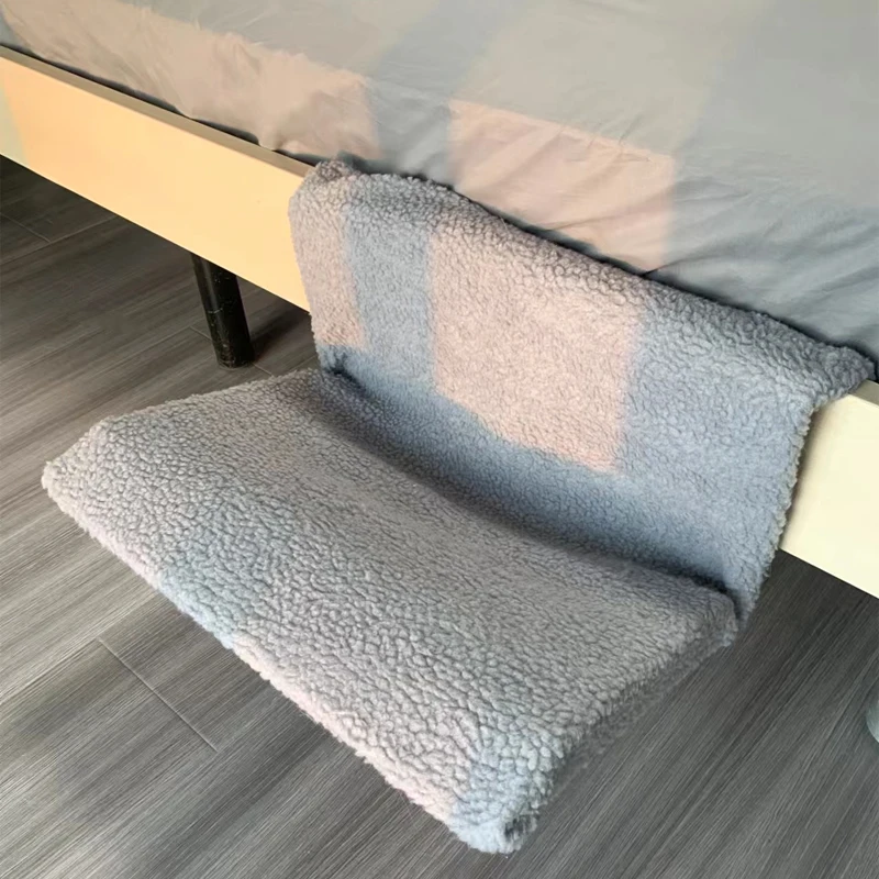 Hamaca de Metal con marco de hierro para gatos, alfombrilla de vellón cálido, suave, colgante, alféizar de cama, ventana, Banister, gabinete, radiador, colgador, accesorios para gatos - imagen 5