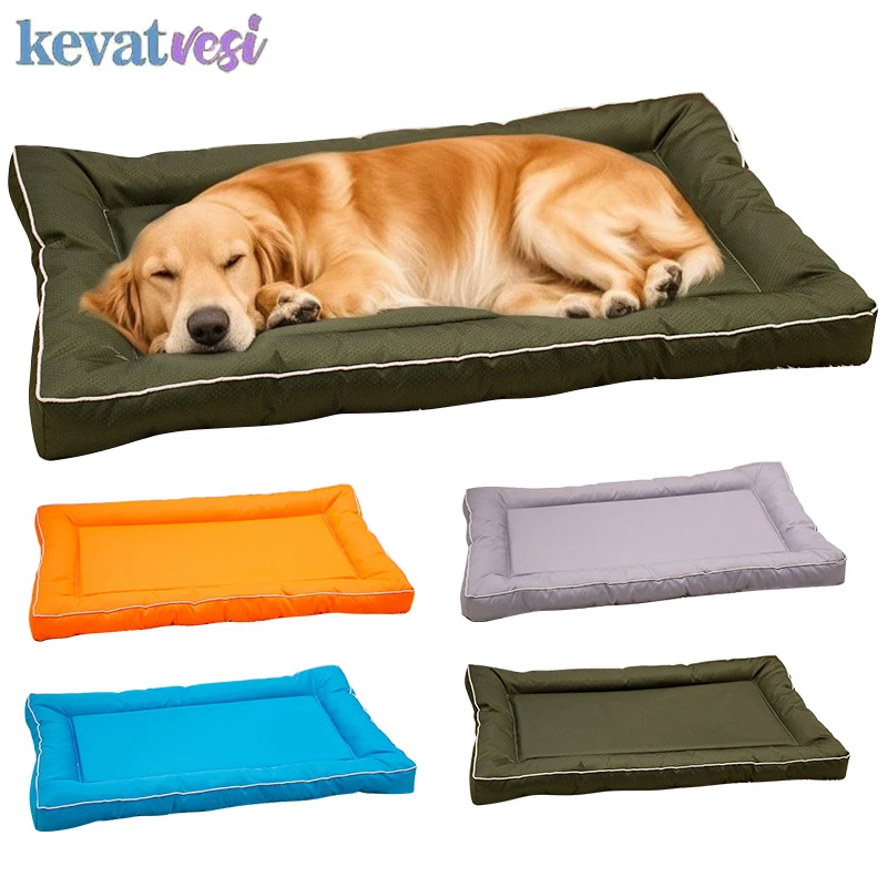 Cama para dormir de tela Oxford para perros, estera impermeable para dormir para perros pequeños, medianos y grandes, sofá cuadrado sin colapso para cachorros, suministro para mascotas