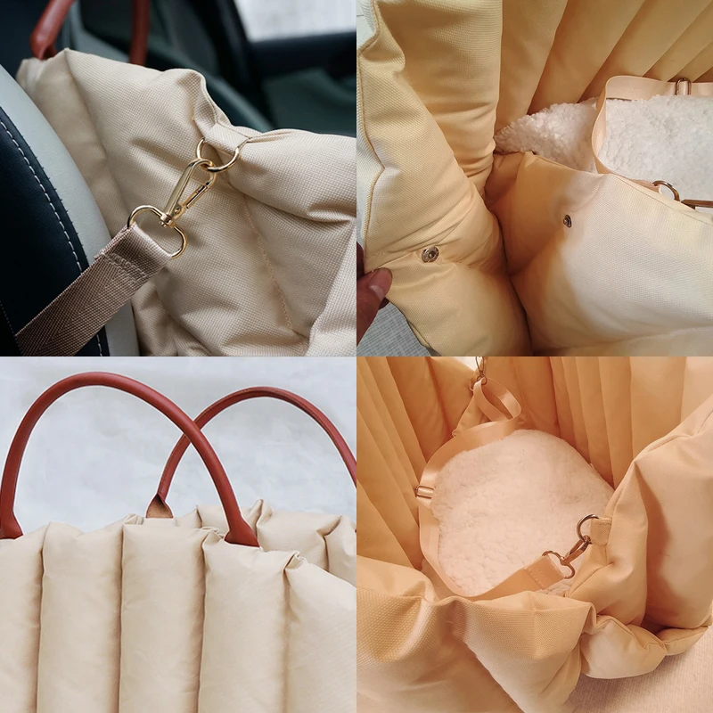 Bolsa para perros, bolsa de mano sin escape, portátil, cómoda para viaje, bolso de invierno, asiento de seguridad extraíble para exteriores, bolsa para perros y gatos - imagen 5