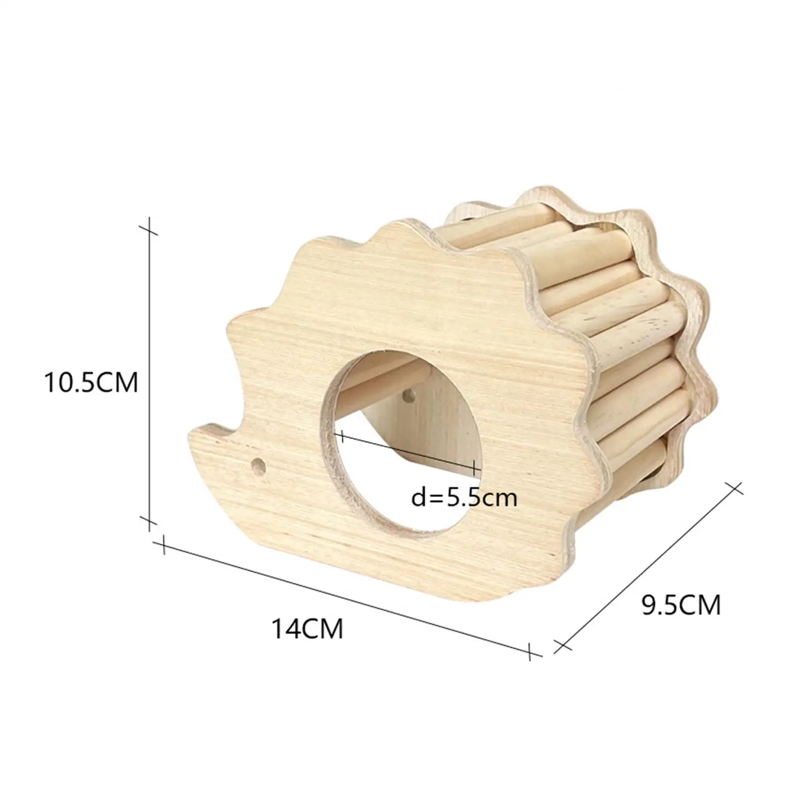 Hamster Wood House Hideout Climbing Hut DIY Cage Exercise Toys