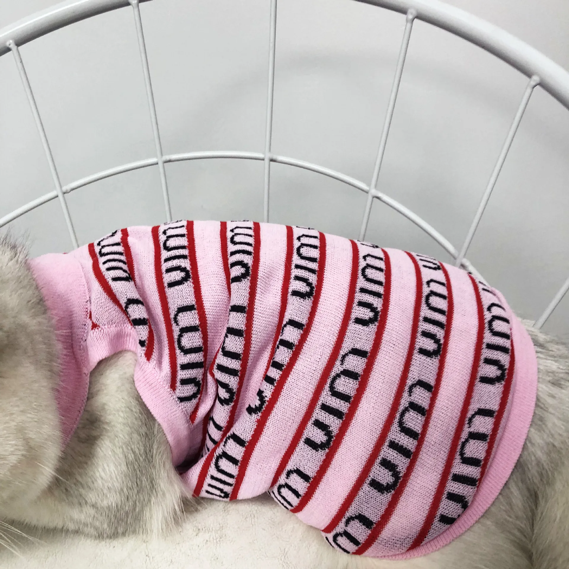 Chaleco fino para perro, chaqueta rosa para gato, Bichon Teddy, ropa transpirable, ropa de punto a la moda, suministros para mascotas, accesorios para primavera y verano - imagen 4