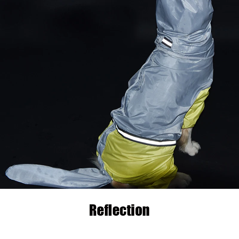 Chubasquero reflectante para perros, ropa para mascotas, mono impermeable, Chaqueta resistente al agua, suministros para mascotas - imagen 4