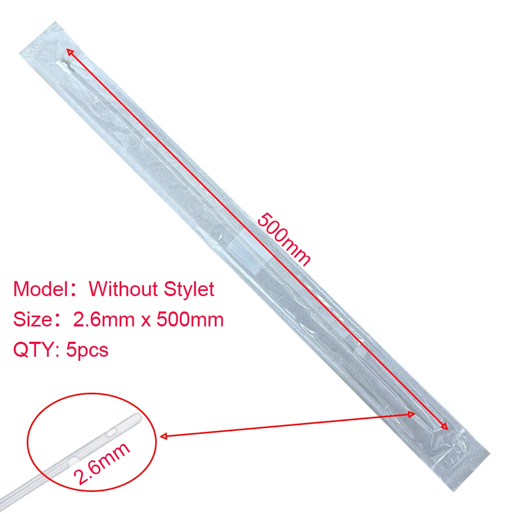 Una bolsa de plástico transparente con una línea roja y medidas