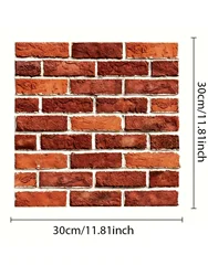 Pegatinas de pared 3D ladrillo autoadhesivas impermeables anti moho