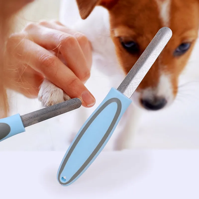 Molinillo de uñas para perros, lima de uñas de acero inoxidable para perros, recorte de garras, mango suave, molinillo de uñas para mascotas, recortador de uñas para perros, productos para mascotas