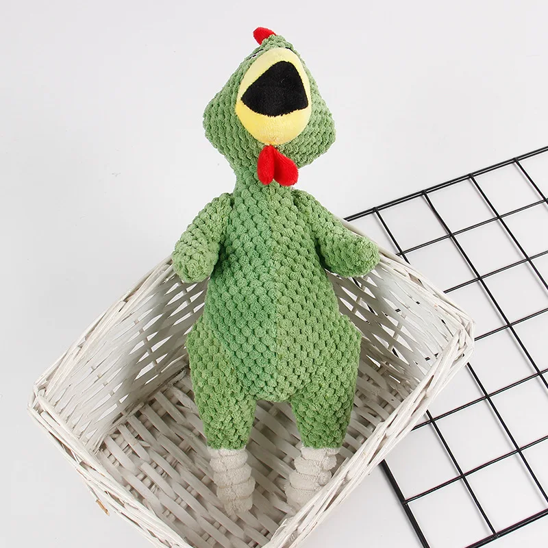 Juguete de peluche de lana de maíz con sonido resistente a mordeduras, suministros de entrenamiento para perros, accesorios interactivos, 1 ud. - imagen 5