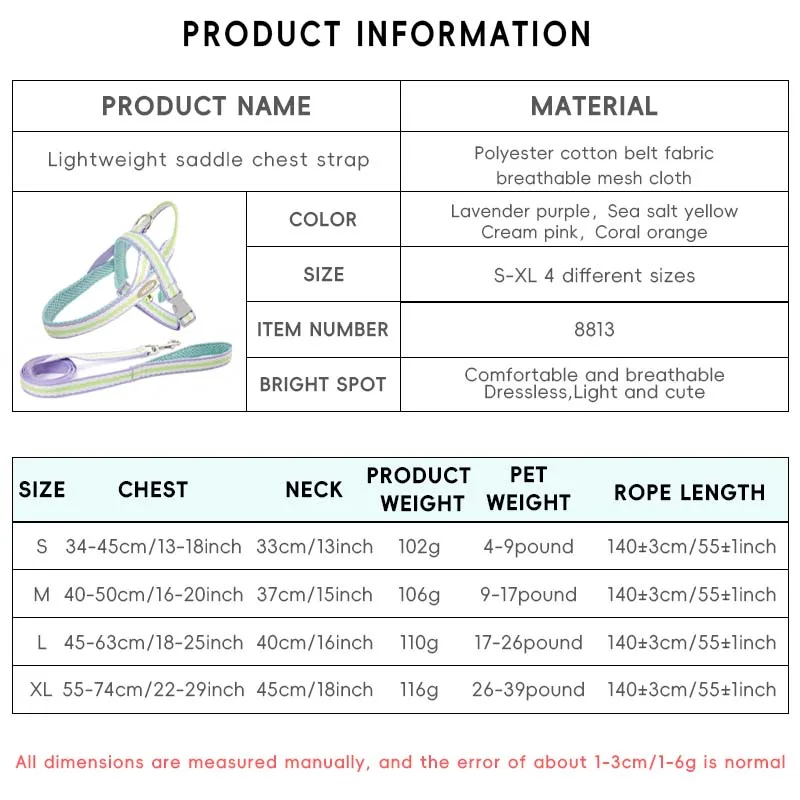 Arnés para perros pequeños y medianos, correa ajustable, suministros para mascotas - imagen 2
