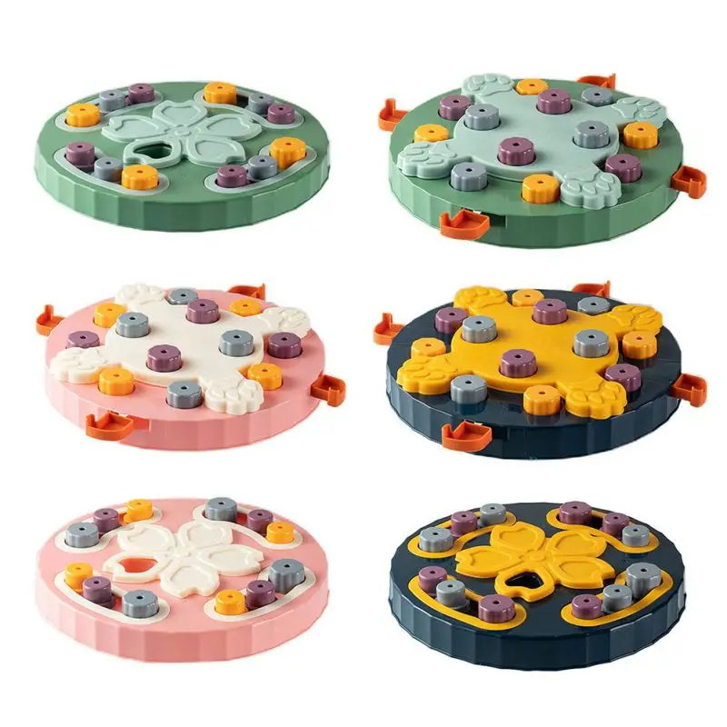 Juguetes de alimentación de rompecabezas para perros, placa de alimentador lento, dispensador de comida, juegos de entrenamiento interactivos, aumento de IQ, juguetes de bienestar Mental - imagen 5