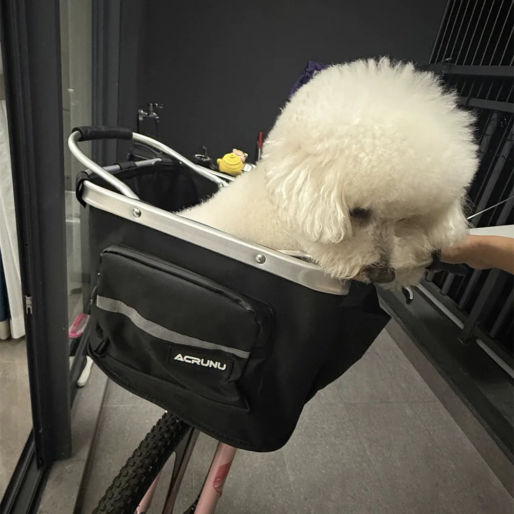 Bolsa transporte bicicleta impermeable delantera para gatos y perros - imagen 5