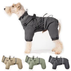 Abrigo impermeable para perros pequeños y medianos – Con arnés reflectante