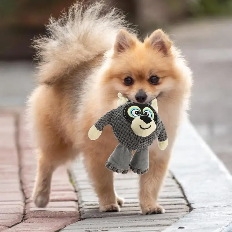 Juguetes de peluche masticables para perros, peluches suaves y chirriantes con Soun para perros, accesorios transpirables para perros, dentición interactiva - imagen 3