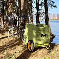 Remolque de bicicleta para perros y gatos compatible con Brompton