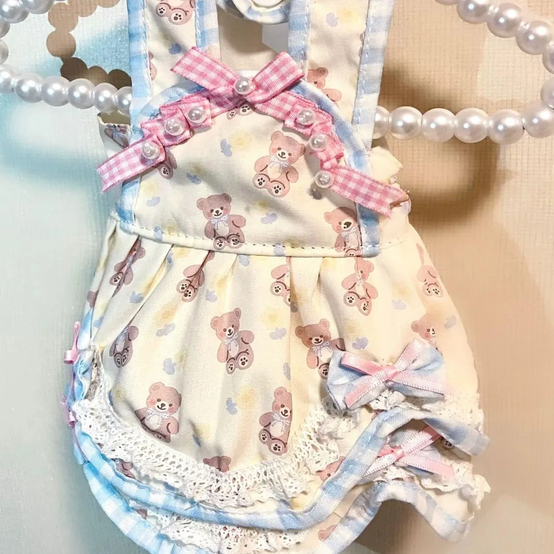 Vestido de oso azul para primavera/verano para mascotas, vestido de princesa, ropa fina y bonita de verano, ropa para cachorros de peluche, ropa para perros pequeños - imagen 2