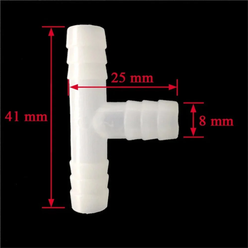 500 Uds. Conectores de sistema de bebida de pollo de 8mm manguera de codorniz de 3 vías y 4 vías para agua potable tetina de conejo equipo de aves de corral - imagen 2