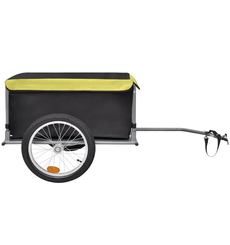 Cochecito plegable para mascotas, remolque trasero de bicicleta, equipaje de conducción al aire libre, remolque, suministros para perros y mascotas - imagen 4