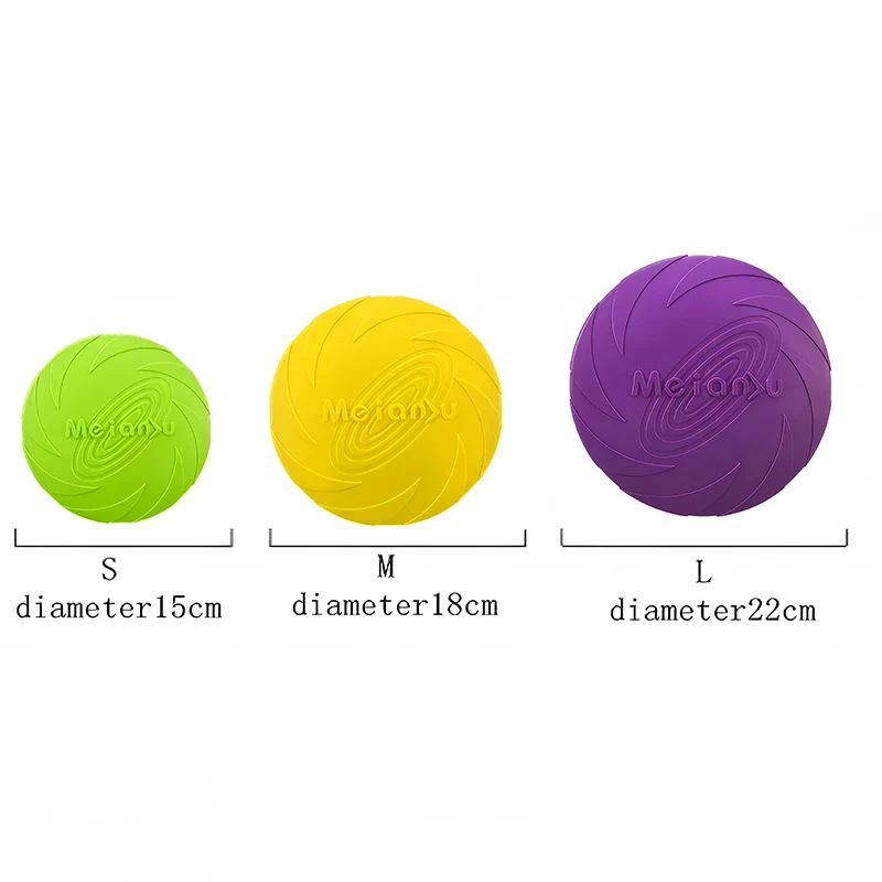 Disco volador de silicona para perros, juguete interactivo divertido - imagen 5