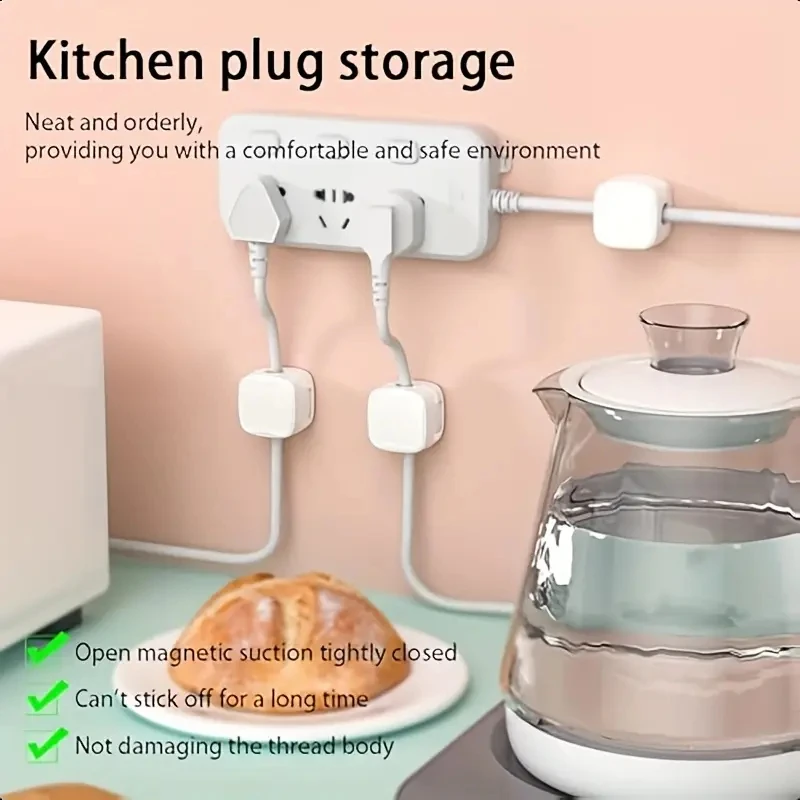 Organizador magnético de cables para mascotas – clips prácticos pared - imagen 3