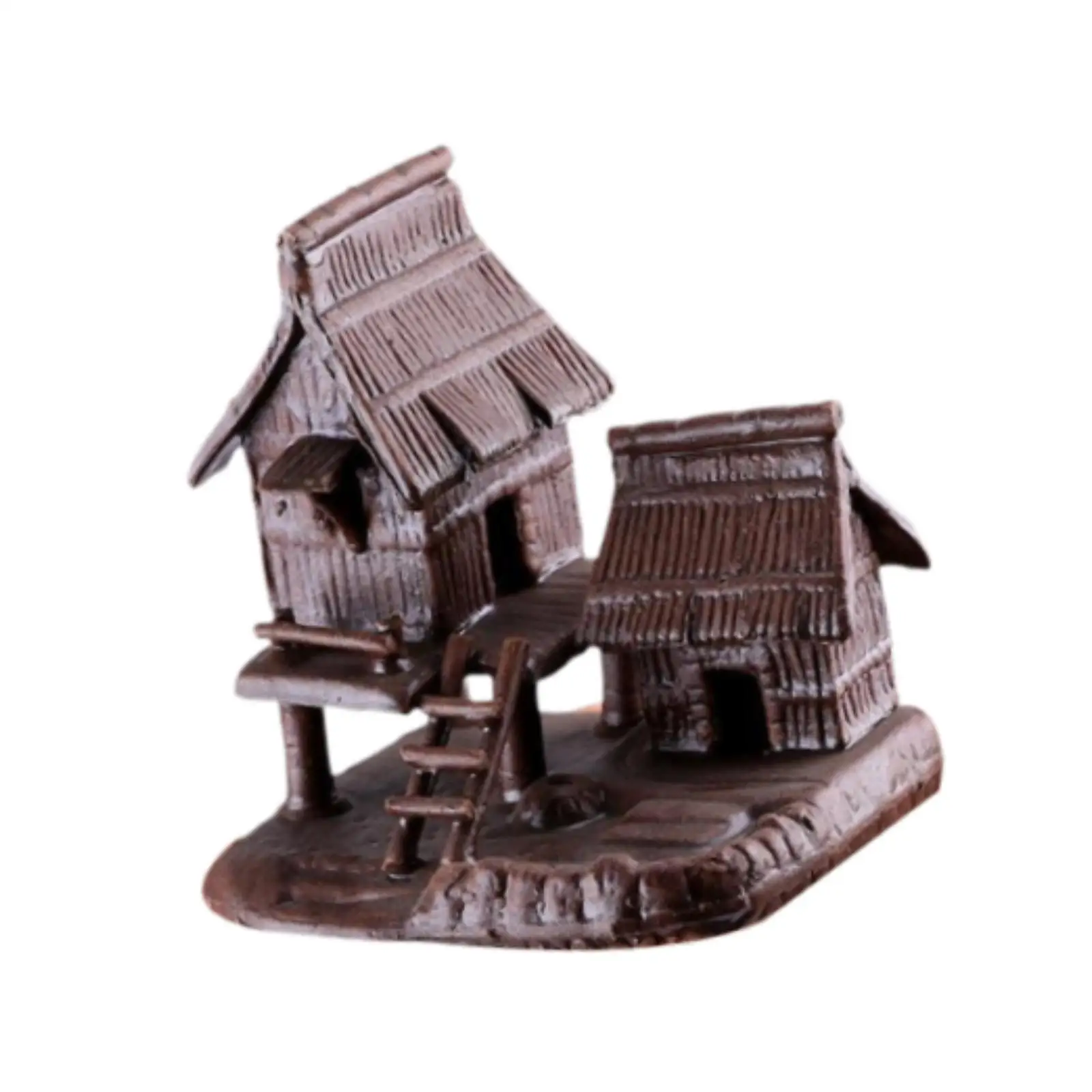 Aquarium Decor Fish Tank Decoration Traditional Chinese Building Sculpture Aquarium Accessories Sturdy Hideout House for Home