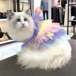 Vestido de verano con mariposa para perros pequeños