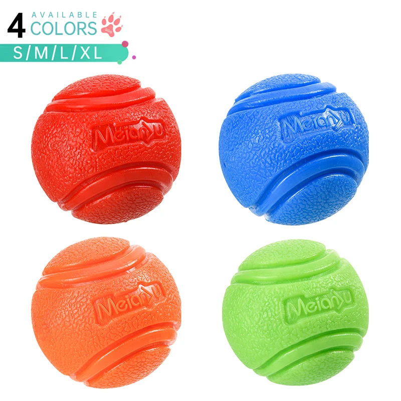 Juguete para perros, pelota de goma resistente a mordeduras, juguete para perros, cachorro, peluche, Pitbull, Color rojo, pelota sólida, S-XL, suministros para mascotas - imagen 2