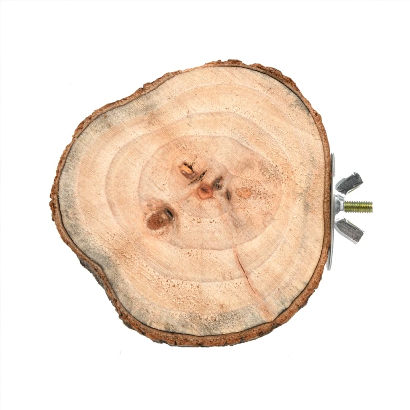 Soporte redondo de madera para pájaros, ardilla, loro, plataforma para mascotas, pájaro, ardilla, Chinchilla, loro, muelle de madera, plataforma de buceo, juguete para pájaros - imagen 5