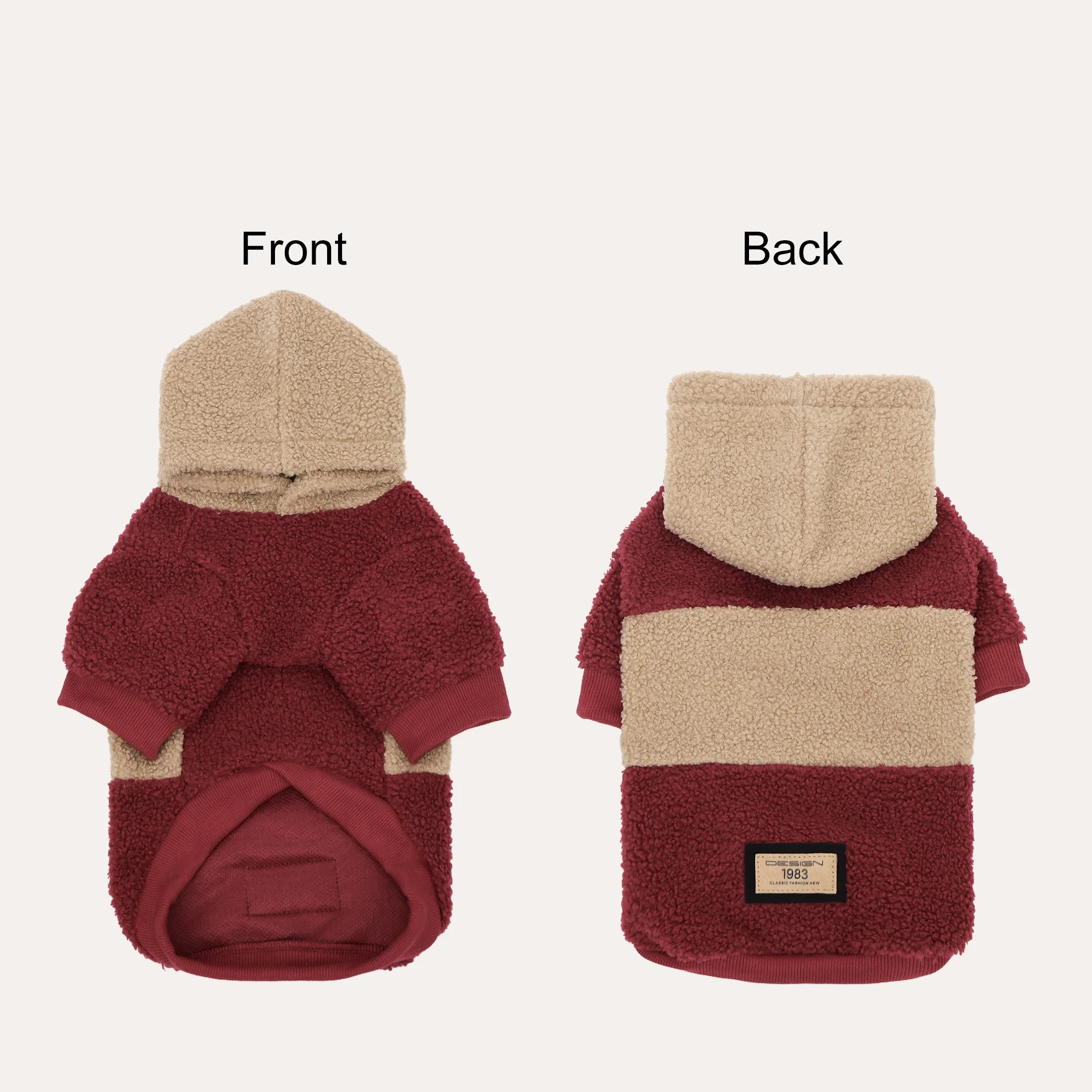 Sudadera con capucha para perros y gatos - cálida en invierno