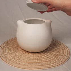 Urna de cerámica para cenizas de perros y gatos