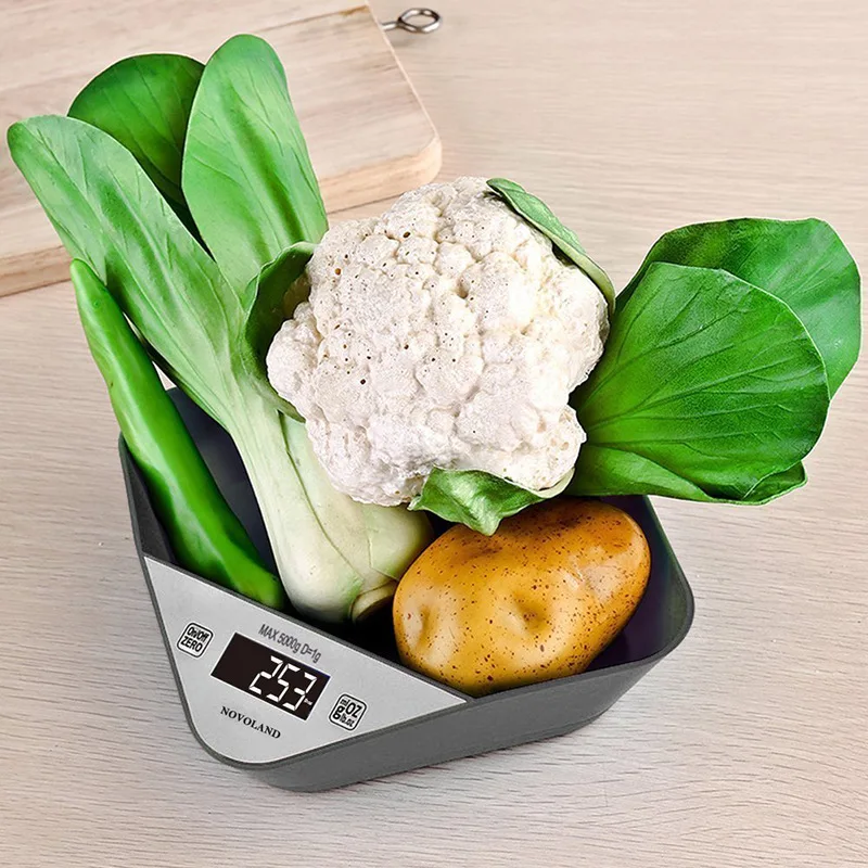 Báscula electrónica de alimentación para mascotas, báscula electrónica de pesaje de comida para perros y gatos de 5kg, cuenco de alimentación electrónico inteligente para mascotas - imagen 4