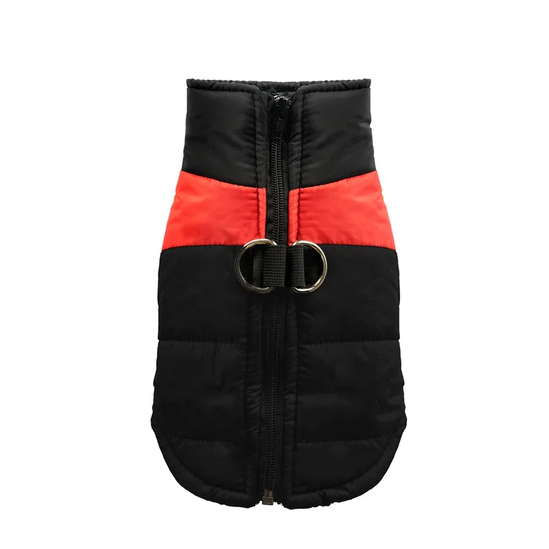 vest red black