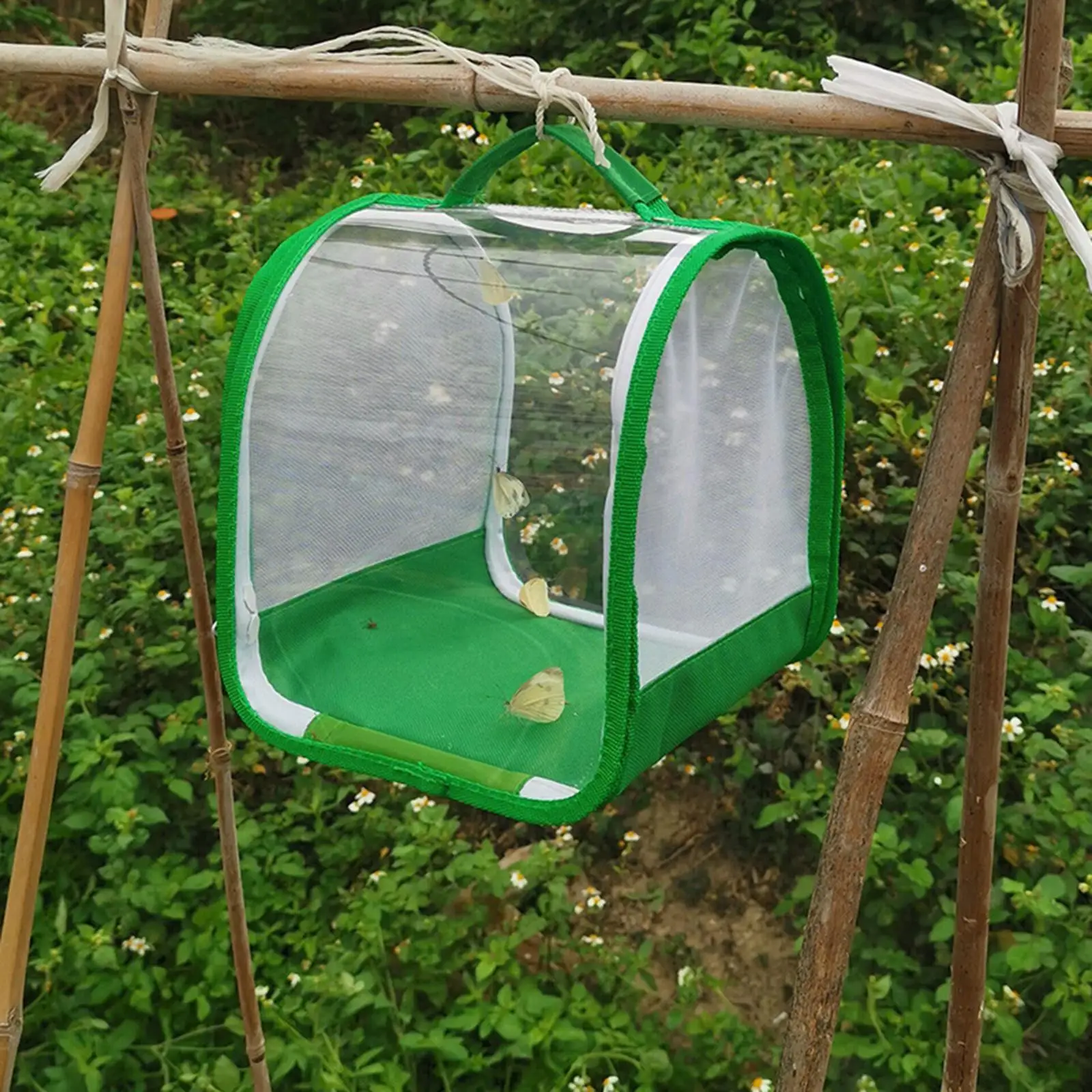 Insect and Butterfly Habitat Cage Clear PVC Insect Cage Garden Butterfly Seedling Incubator for Insect Science Education - imagen 2
