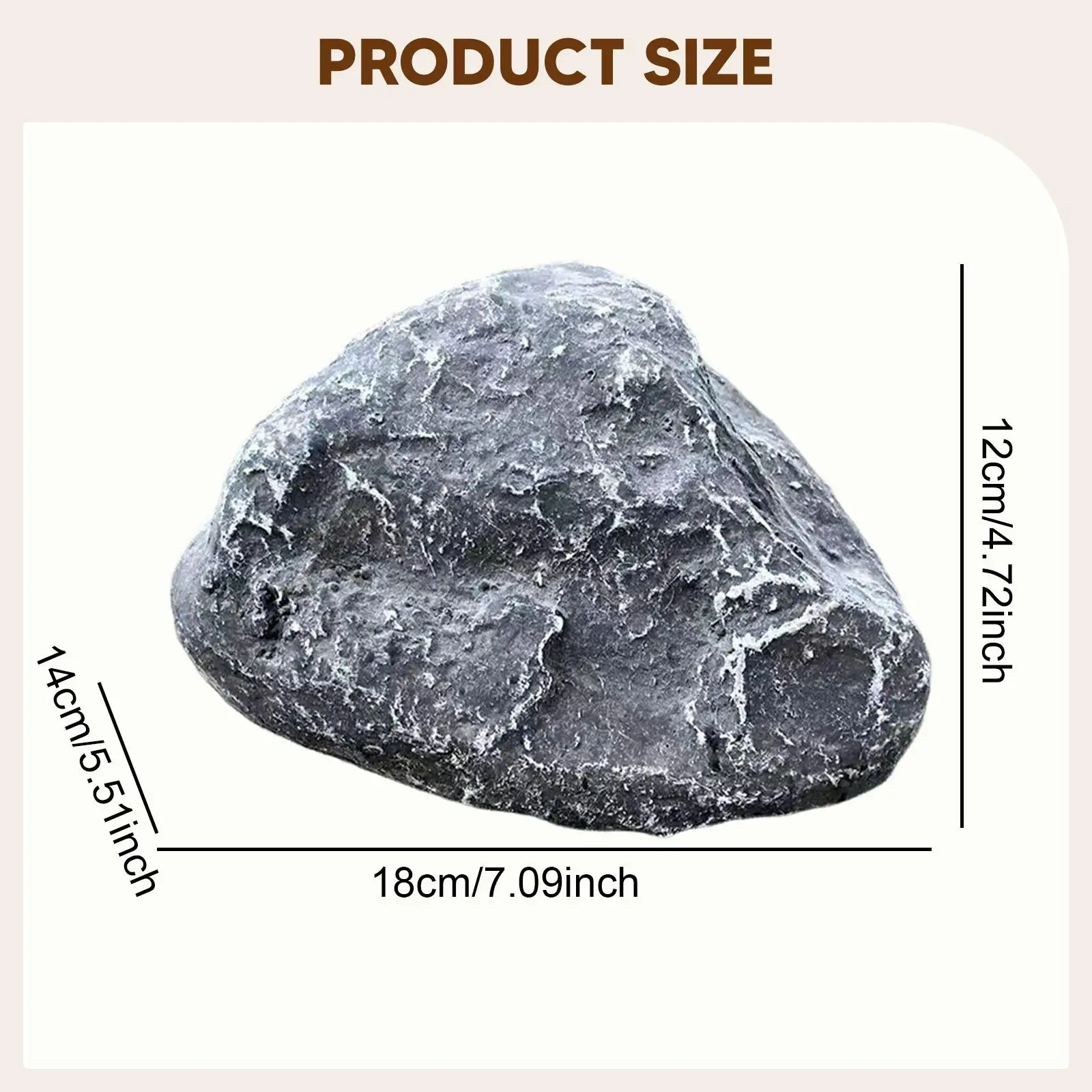 Landscape Rock Faux Stone Sculpture Decorative Versatile Realistic Fake Rock for Outdoor Porch Garden Decoration Movie Prop