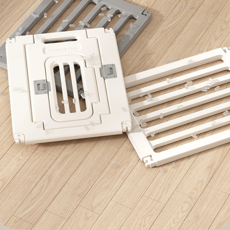 Valla para perros de Color blanco y gris, juego de barandilla para mascotas, valla de separación interior, productos para mascotas pequeñas y medianas, accesorios para jaulas - imagen 5